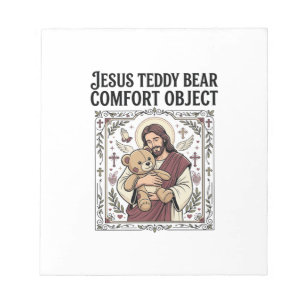 Jesus-Teddybär-Trostobjekt Jesus-Teddybär-C Notizblock