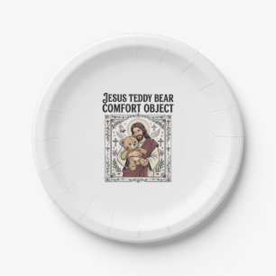 Jesus-Teddybär-Trostobjekt Jesus-Teddybär-C Pappteller