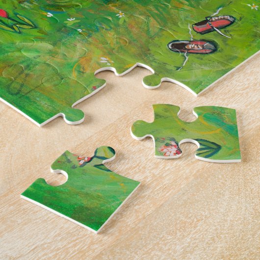 Jesus teilt Gemeinschaft mit dem Puzzle der Kinder (Seite)