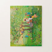 Jesus teilt Gemeinschaft mit dem Puzzle der Kinder (Vertikal)