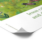 Jesus teilt Gemeinschaft mit Kinderplakat Poster (Ecke)