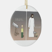 Jesus-Teleskop Keramik Ornament (Rechts)