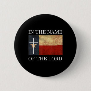 Jesus Texas Christian Button