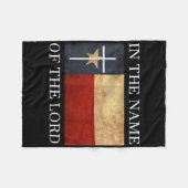 Jesus Texas Christian Fleecedecke (Vorderseite (Horizontal))