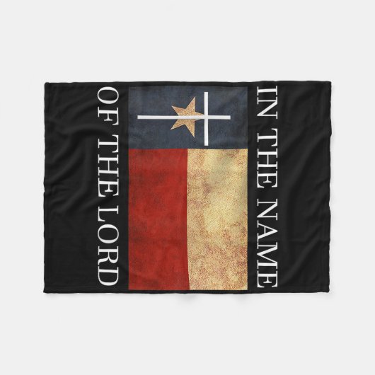 Jesus Texas Christian  Fleecedecke (Vorderseite (Horizontal))