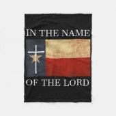 Jesus Texas Christian  Fleecedecke (Vorderseite)