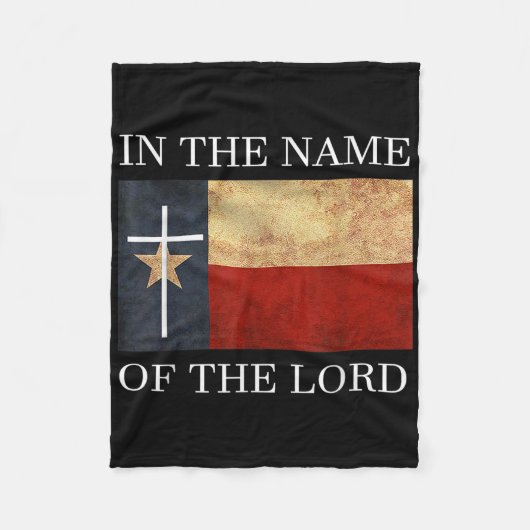 Jesus Texas Christian Fleecedecke (Vorderseite)