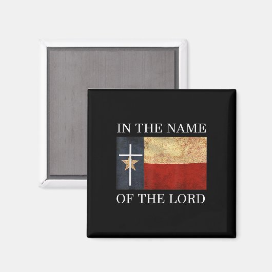 Jesus Texas Christian  Magnet (Vorderseite/Rückseite)