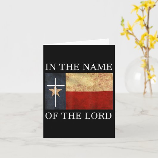 Jesus Texas Christlich Karte (Gelbe Blume)