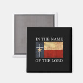 Jesus Texas Christlich  Magnet (Vorderseite/Rückseite)