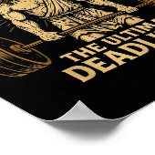 Jesus The Deadlifter Christian Fitness  Poster (Ecke)