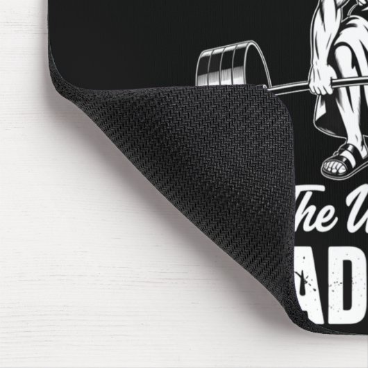 Jesus The Deadlifter Funny Christian Gym Pun  Mousepad (Ecke)
