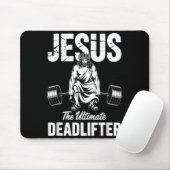 Jesus The Deadlifter Funny Christian Gym Pun Mousepad (Mit Mouse)