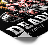 Jesus The Deadlifter - Jesus Deadlifting Christian Poster (Ecke)