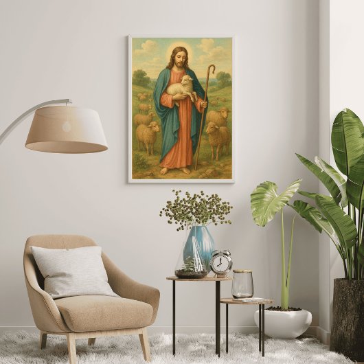 Jesus The Good Shepard Poster