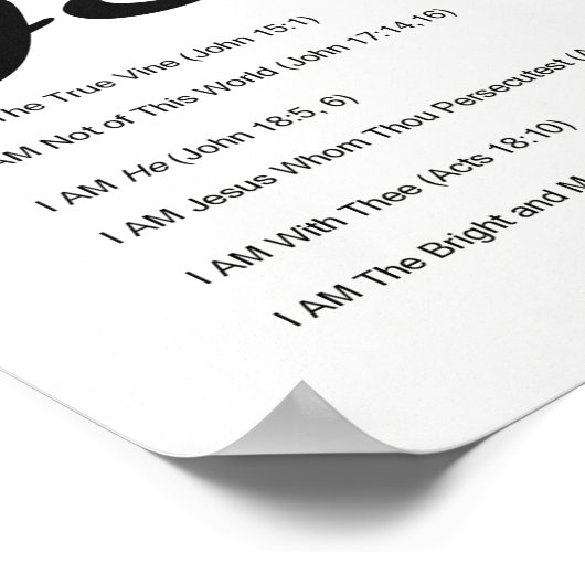 Jesus the Great I BAM Poster (Ecke)