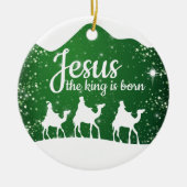 Jesus the King is Born Divine Passage ⛪️ 🎄 Keramik Ornament (Vorne)