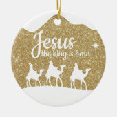 Jesus the King is Born Divine Passage ⛪️ 🎄 Keramik Ornament (Vorne)
