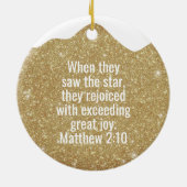 Jesus the King is Born Divine Passage ⛪️ 🎄 Keramik Ornament (Hinten)