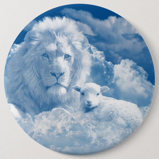 JESUS THE LAMB AND JESUS THE LION BUTTON (Vorderseite)