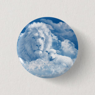 JESUS THE LAMB UND JESUS THE LION BUTTON