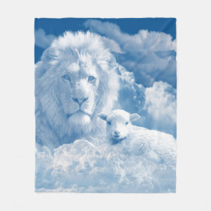 JESUS THE LAMB UND JESUS THE LION FLEECEDECKE