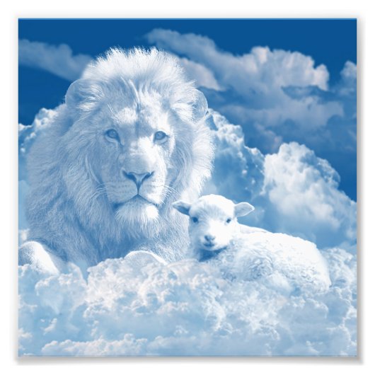 JESUS THE LAMB UND JESUS THE LION FOTODRUCK (Vorne)