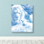 JESUS THE LAMB UND JESUS THE LION LEINWANDDRUCK (Insitu (Holzboden))