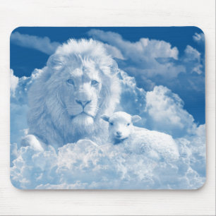 JESUS THE LAMB UND JESUS THE LION MOUSEPAD