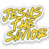 JESUS THE SAVIOR AUFKLEBER (Vorderseite)