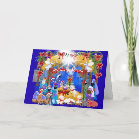 Jesus The Savior Is Born Greeting Card Karte (Vorderseite)
