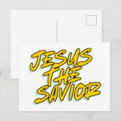JESUS THE SAVIOR POSTKARTE (Vorne/Hinten)
