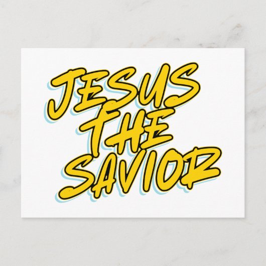 JESUS THE SAVIOR POSTKARTE (Vorderseite)