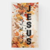 Jesus the Way the Truth the Life Autumn Design Banner (Vertikal)