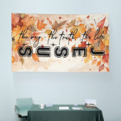 Jesus the Way the Truth the Life Autumn Design Banner (Messe)