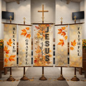 Jesus the Way the Truth the Life Autumn Design Banner