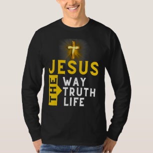 Jesus The Way Wahrheit Leben John 146 Christliche T-Shirt