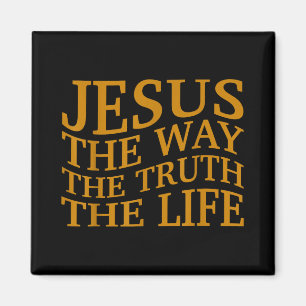 Jesus The Way-wahrheitsleben Christlicher Kleinkin Magnet