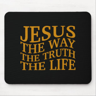 Jesus The Way-wahrheitsleben Christlicher Kleinkin Mousepad