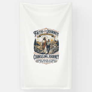 Jesus-Therapie-freundliches christliches Vintage-S Banner