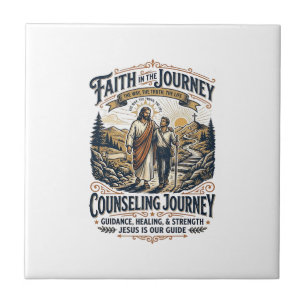 Jesus-Therapie-freundliches christliches Vintage-S Fliese