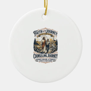 Jesus-Therapie-freundliches christliches Vintage-S Keramik Ornament