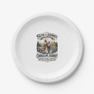 Jesus-Therapie-freundliches christliches Vintage-S Pappteller