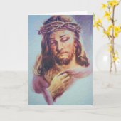 Jesus thorn Grußkarte Karte (Gelbe Blume)