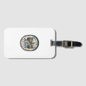 Jesus Tiny House Langsames Leben Vintage Gepäckanhänger (Vorderseite (Horizontal))