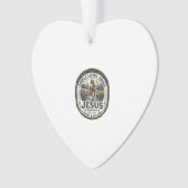 Jesus Tiny House Langsames Leben Vintage Ornament (Vorderseite)