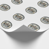 Jesus Tiny House Slow Living Vintage Geschenkpapier (Ecke)