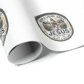 Jesus Tiny House Slow Living Vintage Geschenkpapier (Rolleneckpunkt)
