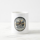 Jesus Tiny House Slow Living Vintage Kaffeetasse (Mittel)