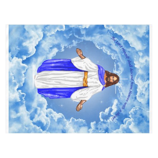Jesus Tischdecke (Vorderseite (Horizontal))